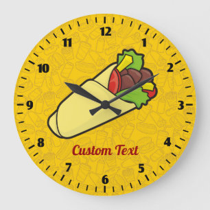 Tortilla Sandwich Wrap Clock