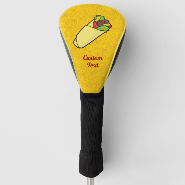 Tortilla Sandwich Wrap Golf Head Cover (Front)