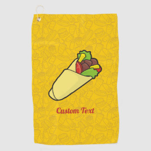 Tortilla Sandwich Wrap Golf Towel