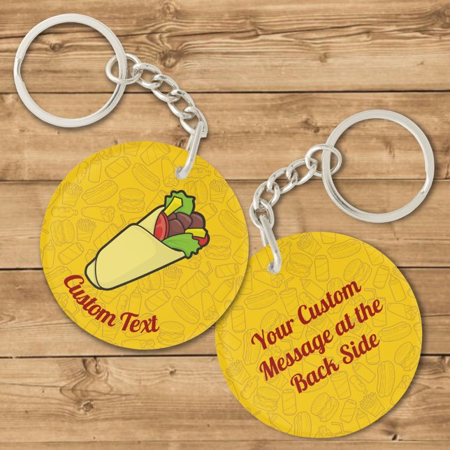 Tortilla Sandwich Wrap Keychain (Creator Uploaded)
