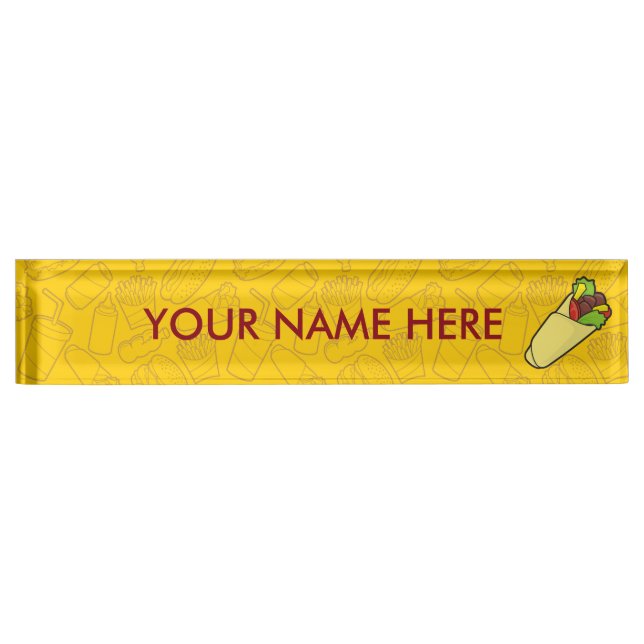 Tortilla Sandwich Wrap Nameplate (Front)