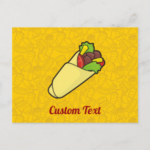 Tortilla Sandwich Wrap Postcard