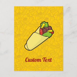 Tortilla Sandwich Wrap Postcard