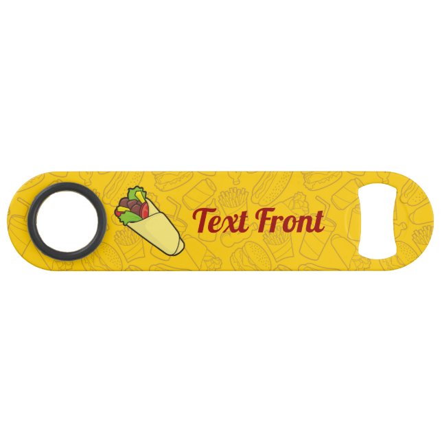 Tortilla Sandwich Wrap Speed Bottle Opener (Front (Horizontal))