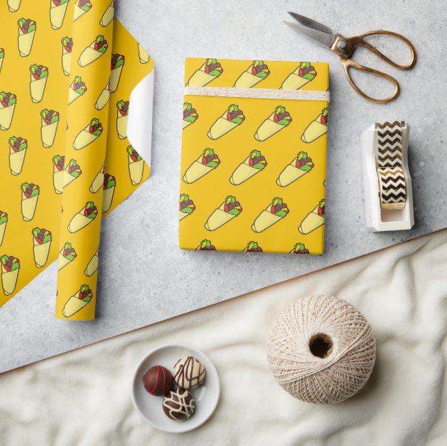 Tortilla Sandwich Wrap Wrapping Paper (Crafts)