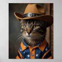 Tortishell Cat Wearing A Cowboy Hat 