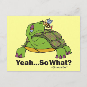 Tortoise and Bee Postcard