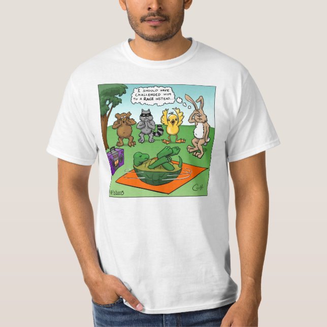 Tortoise and the Hare Revisted T-Shirt (Front)