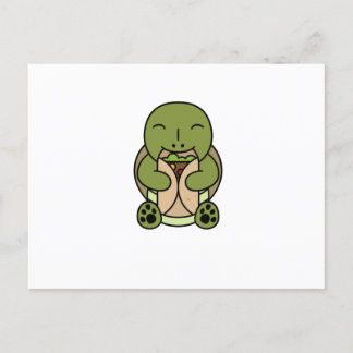 Tortoise Burrito Lover Postcard