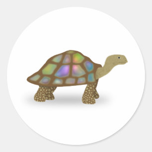 Tortoise Classic Round Sticker