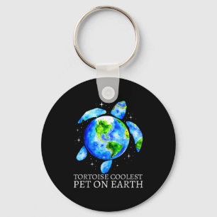 Tortoise Coolest Pet On Earth Funny Tortoise Mens Key Ring