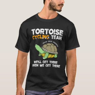 Tortoise Cycling Team Turtle Tortoise Funny Bicycl T-Shirt