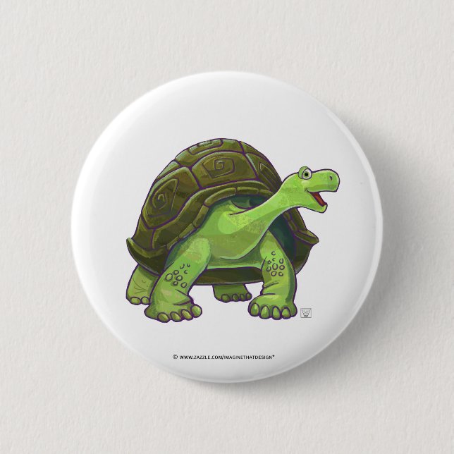 Tortoise Gifts & Accessories 6 Cm Round Badge (Front)