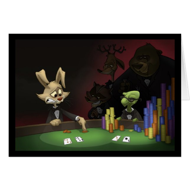 Tortoise & Hare Card (Blank Inside) (Front Horizontal)