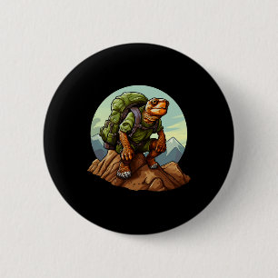 Tortoise Mountaineering Hiking Turtles 6 Cm Round Badge