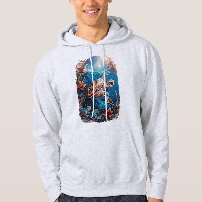 Tortoise Ocean Hoodie (Front)