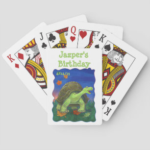 Tortoise Party Center Playing Cards