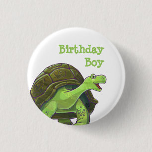Tortoise Party Centre 3 Cm Round Badge