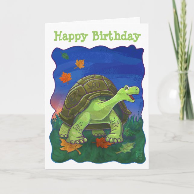 Tortoise Party Centre Card (Front)