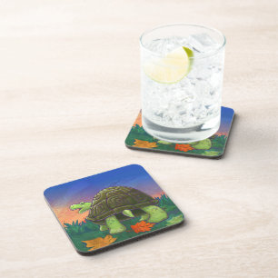 Tortoise Party Centre Coaster