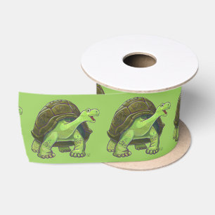 Tortoise Party Centre Satin Ribbon