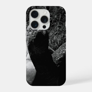 Tortoise Photograph in Black and White iPhone 15 Pro Case