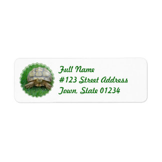 Tortoise Return Address Label