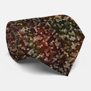 Tortoise Shell Camo Neck Tie