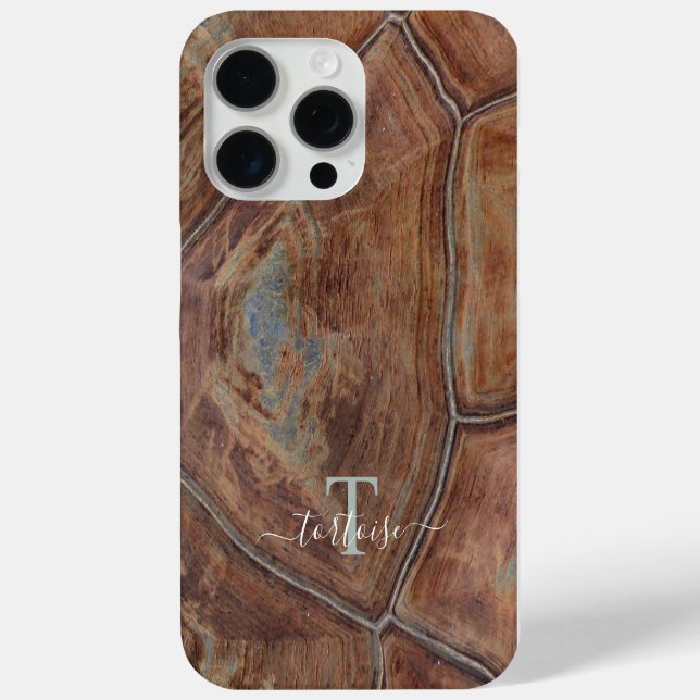 Tortoise Shell Pattern Animal Print Case/ Monogram Case-Mate iPhone Case (Back)