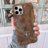 Tortoise Shell Pattern Animal Print Case/ Monogram