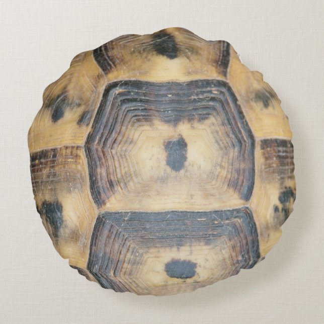 Tortoise Shell Pattern Round Cushion (Back)