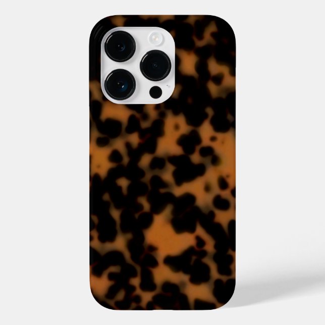 Tortoise Shell Print, Sable Dark Amber Brown Case-Mate iPhone Case (Back)