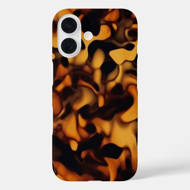 Tortoise Shell Turtle Shell Pattern Amber Brown Case-Mate iPhone Case (Back)