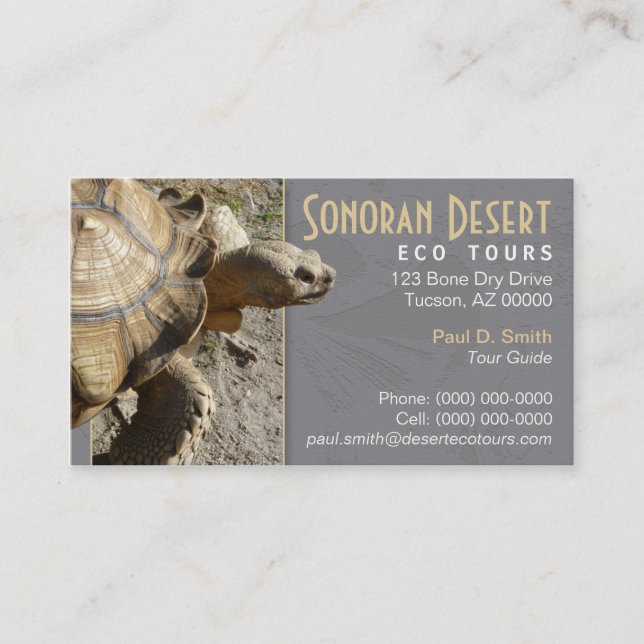 Tortoise/Turtle Business Card (Front)
