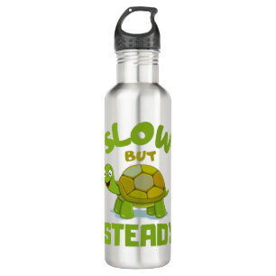 tortoise  turtle slow but steady 710 ml water bottle