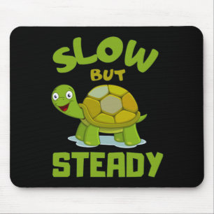 tortoise  turtle slow but steady mouse mat