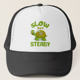 tortoise  turtle slow but steady trucker hat