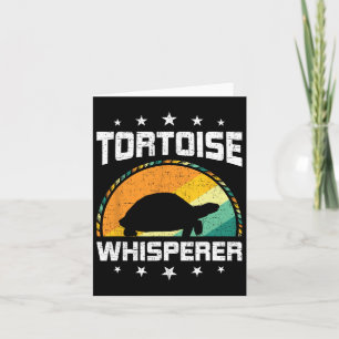 Tortoise Whisperer Fly Fishing Aquarium Fish Tank  Card