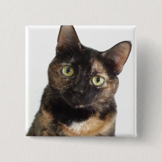 Tortoiseshell Cat 15 Cm Square Badge