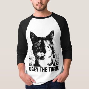 TORTOISESHELL CAT, OBEY THE TORTIE T-Shirts
