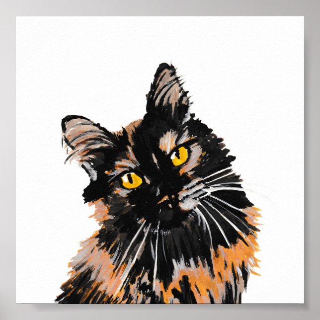 Tortoiseshell Cat Print (Front)