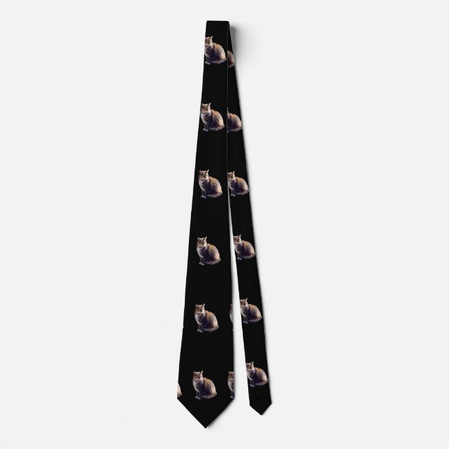 Tortoiseshell Cat Tie (Front)