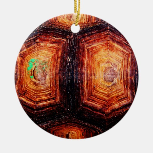 Tortoiseshell Ceramic Tree Decoration (Front)