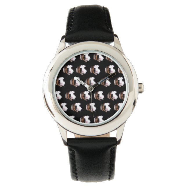 Tortoiseshell Guinea Pig Pattern, Watch (Front)