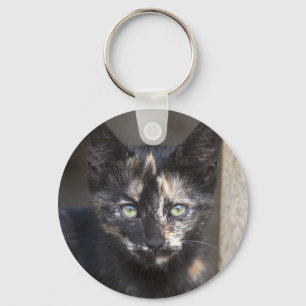 Tortoiseshell Kitten Key Ring