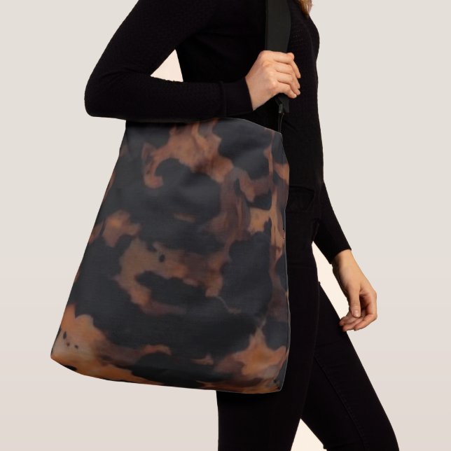 Tortoiseshell Seamless Pattern, Chic TortoiseShell Crossbody Bag (Close Up)