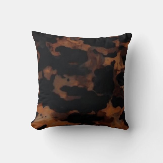 Tortoiseshell Seamless Pattern, Chic TortoiseShell Cushion (Front)