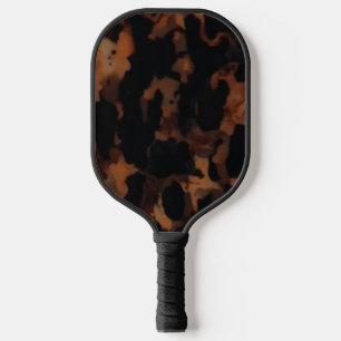 Tortoiseshell Seamless Pattern, Chic TortoiseShell Pickleball Paddle