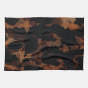 Tortoiseshell Seamless Pattern, Chic TortoiseShell Tea Towel
