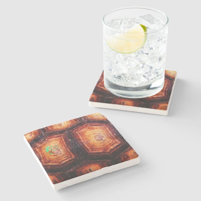 Tortoiseshell Stone Coaster (Side)
